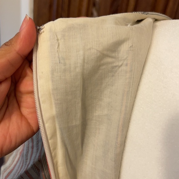 Robert Rodriguez Basia Metallic Striped Dress - Picture 9 of 11